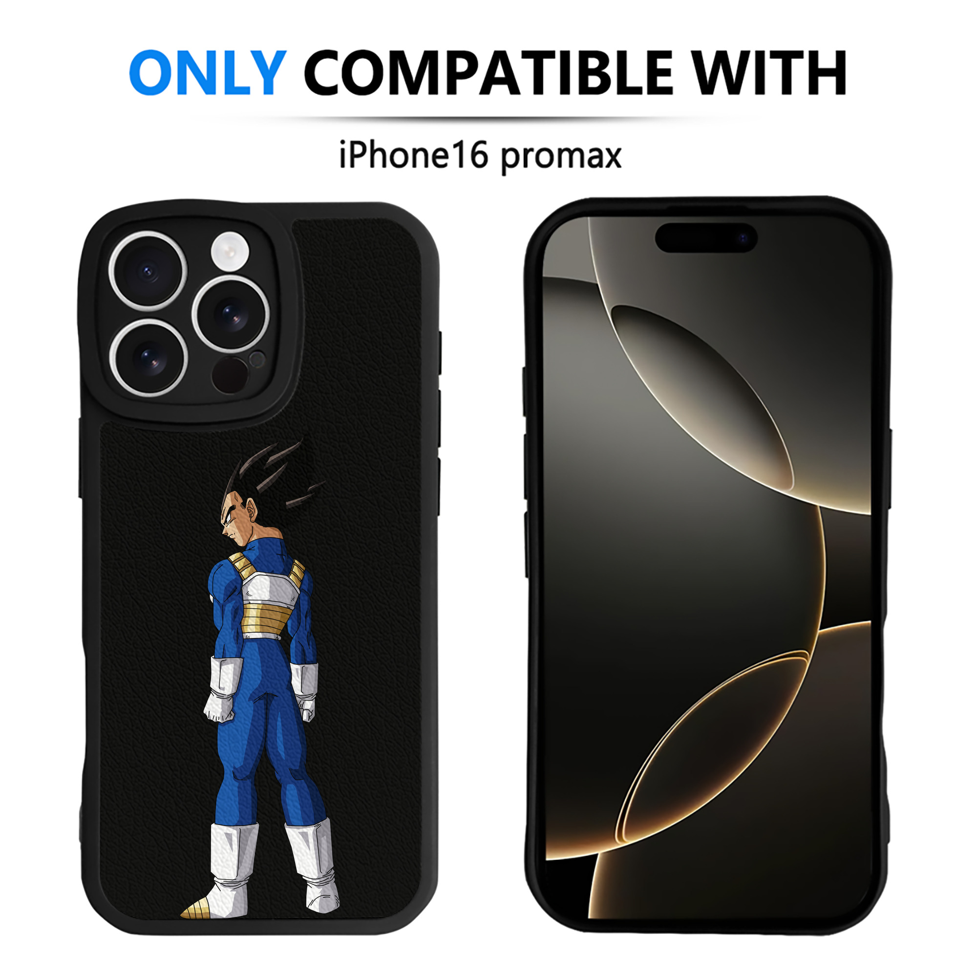 （画像用） ドラゴンボール ベジータ四世（Bejīta Yonsei）DRAGON BALL Vegeta IV 【iPhone 16シリーズ対応】シリコンスマホケース（レザー調） 材質：シリコン